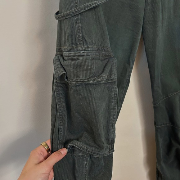 Cult Gaia x Gap Forest Green Cargo Utility Pants Womens 2/26 - Picture 6 of 14